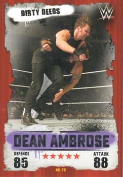 2016 Topps Slam Attax WWE: Takeover #70 Dean Ambrose Front
