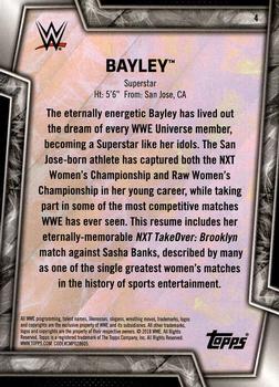 2018 Topps WWE Women's Division #4 Bayley Back