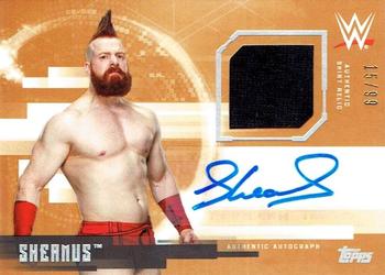 2017 Topps WWE Undisputed - Autograph Relics Bronze #UAR-S Sheamus Front