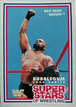 1989 Market Scene WWF Superstars of Wrestling Series 1 #5 Bad News Brown Front