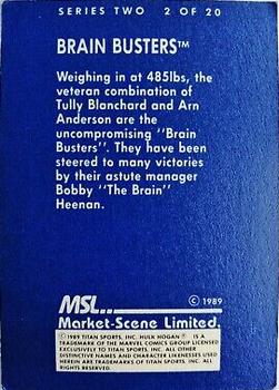 1989 Market Scene WWF Superstars of Wrestling Series 2 #2 Brain Busters Back