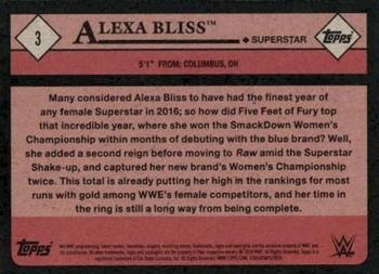 2018 Topps WWE Heritage - Bronze #3 Alexa Bliss Back