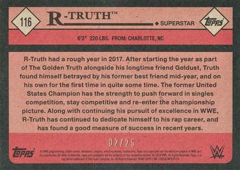 2018 Topps WWE Heritage - Silver #60 R-Truth Back