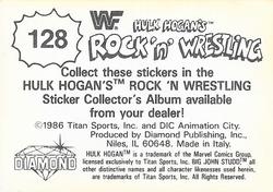 1986 Hulk Hogan's Rock 'n' Wrestling Stickers #128 