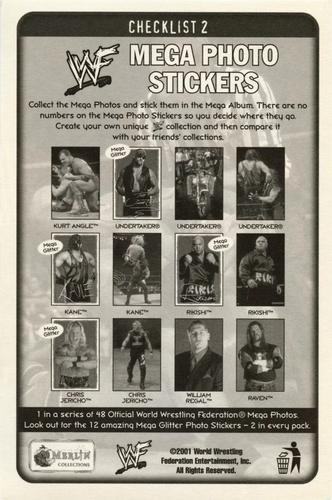 2001 Merlin WWF Mega Photo Stickers #NNO Dudley Boyz Back