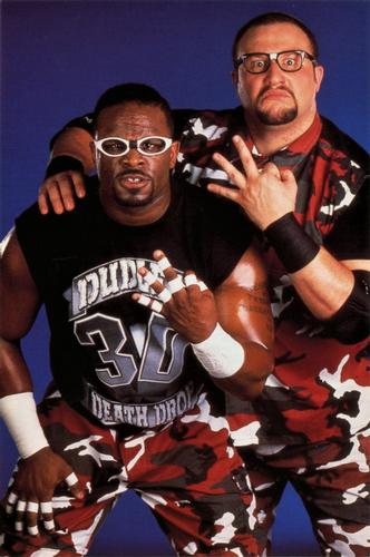 2001 Merlin WWF Mega Photo Stickers #NNO Dudley Boyz Front