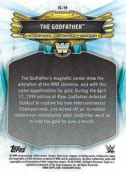 2019 Topps WWE RAW - Intercontinental Championship 40th Anniversary (Part 2) #IC-19 The Godfather Back