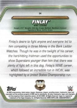 2019 Topps WWE Money in the Bank #34 Finlay Back