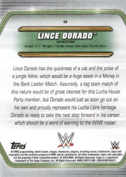 2019 Topps WWE Money in the Bank #49 Lince Dorado Back