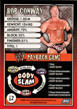 2006 Topps WWE Payback (German Edition) #12 Rob Conway Back