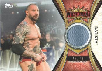 2020 Topps Road to WrestleMania - Superstar Mat Relics Silver #MR-BT Batista Front