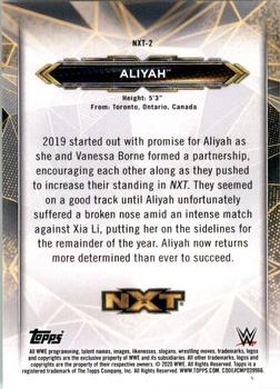 2020 Topps WWE NXT - NXT Roster #NXT-2 Aliyah Back