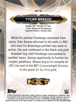 2020 Topps WWE NXT - NXT Roster #NXT-46 Tyler Breeze Back
