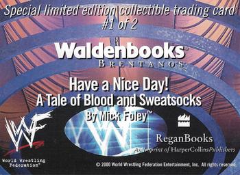 2000 WWF Waldenbooks Limited Edition #1 Have a Nice Day! A Tale of Blood and Sweatsocks Back