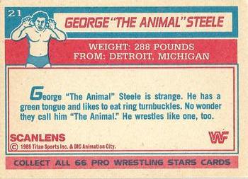 1986 Scanlens WWF Pro Wrestler #21 George 