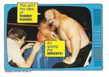 1986 Scanlens WWF Pro Wrestler #61 Jesse Ventura / Ivan Putski Front