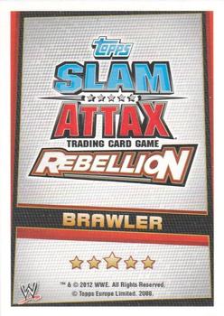 2012 Topps Slam Attax WWE: Rebellion #40 Stone Cold Steve Austin Back