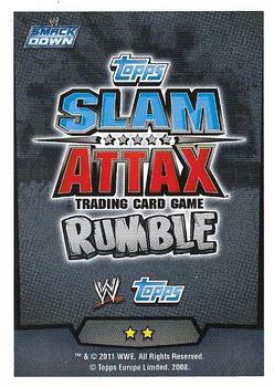 2011 Topps Slam Attax WWE Rumble #114 Matt Striker Back