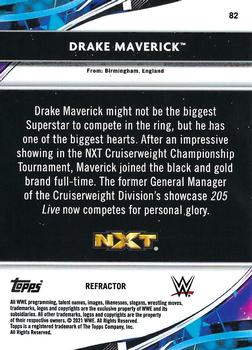 2021 Topps Finest WWE - Refractors #82 Drake Maverick Back