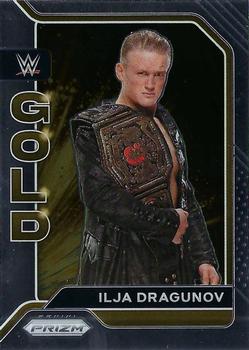 2022 Panini Prizm WWE - WWE Gold #17 Ilja Dragunov Front