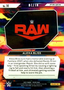 2022 Panini Prizm WWE - WWE Next Level Gold #14 Alexa Bliss Back