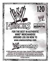 2008 Merlin WWE Heroes Stickers #120 Elijah Burke Back