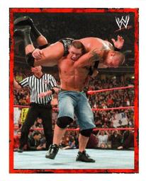 2008 Merlin WWE Heroes Stickers #142 John Cena Front