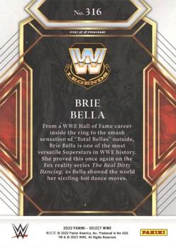 2022 Panini Select WWE #316 Brie Bella Back