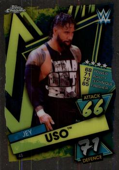 2021 Topps Chrome Slam Attax WWE #45 Jey Uso Front