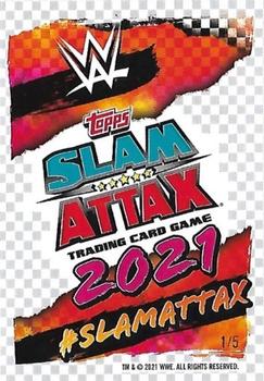 2021 Topps Chrome Slam Attax WWE - Red Wave Refractors #138 