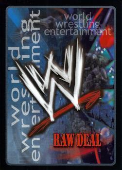 2007 Comic Images WWE RAW Deal: Revolution 2 Extreme #46 Struck by a Singapore Cane Back