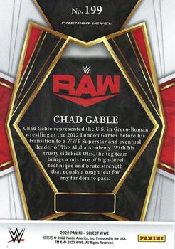 2022 Panini Select WWE - Red and Blue #199 Chad Gable Back