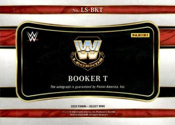 2022 Panini Select WWE - Legendary Signatures #LS-BKT Booker T Back