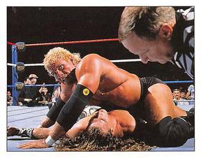 1997 Panini WWF Superstars Stickers #38 Shawn Michaels / Psycho Sid Front