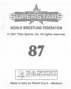1997 Panini WWF Superstars Stickers #87 Paul Bearer Back