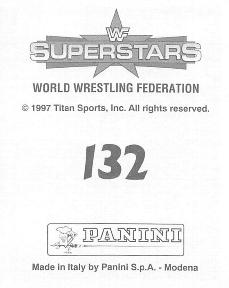 1997 Panini WWF Superstars Stickers #132 Bart Gunn / Faarooq Back