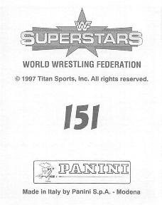 1997 Panini WWF Superstars Stickers #151 Triple H / The Undertaker Back