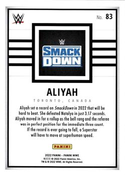 2022 Panini WWE #83 Aliyah Back