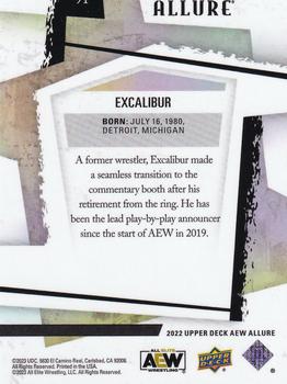 2022 Upper Deck Allure AEW #91 Excalibur Back