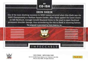 2022 Panini Impeccable WWE - Championship Debuts Autographs #CD-ISH Iron Sheik Back