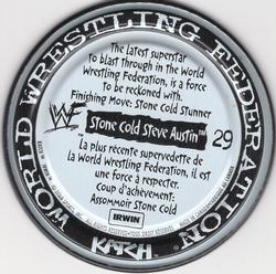 1999 Katch/Irwin Medallions #29 Stone Cold Steve Austin Back