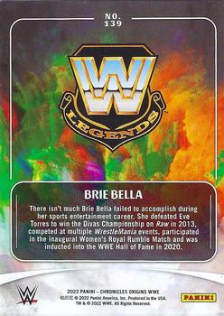 2022 Panini Chronicles WWE - Bronze #139 Brie Bella Back