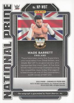 2022 Panini Chronicles WWE - National Pride Signatures #NP-WBT Wade Barrett Back