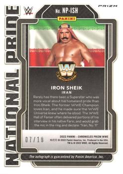 2022 Panini Chronicles WWE - National Pride Signatures Gold #NP-ISH Iron Sheik Back