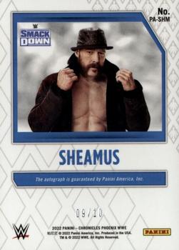 2022 Panini Chronicles WWE - Phoenix Autographs Gold #PA-SHM Sheamus Back