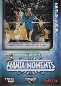 2006 Popeyes WWE Mania Moments #9 Bobby Heenan Front