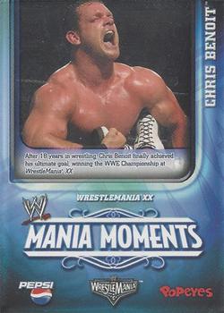2006 Popeyes WWE Mania Moments #20 Chris Benoit Front