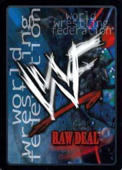 2002 Comic Images WWE Raw Deal: SummerSlam #91/150 Stylin’, Profilin’, Limousine Ridin’, Lear Jet Flyin’, Wheelin’, Dealin’ Son of a Gun! Back