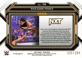 2023 Panini Prizm WWE - Red #39 Roxanne Perez Back