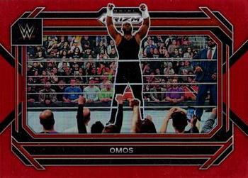 2023 Panini Prizm WWE - Red #47 Omos Front